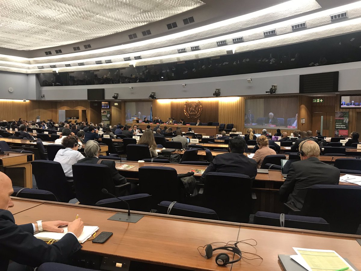 At the <a href="/ICOCoffeeOrg/">International Coffee Organization (ICO)</a> Global Leaders Forum. Great to hear participants agree on the massive challenges facing smallholder farmers during the #pricecrisis. Let’s hope it leads to concrete action before 2020