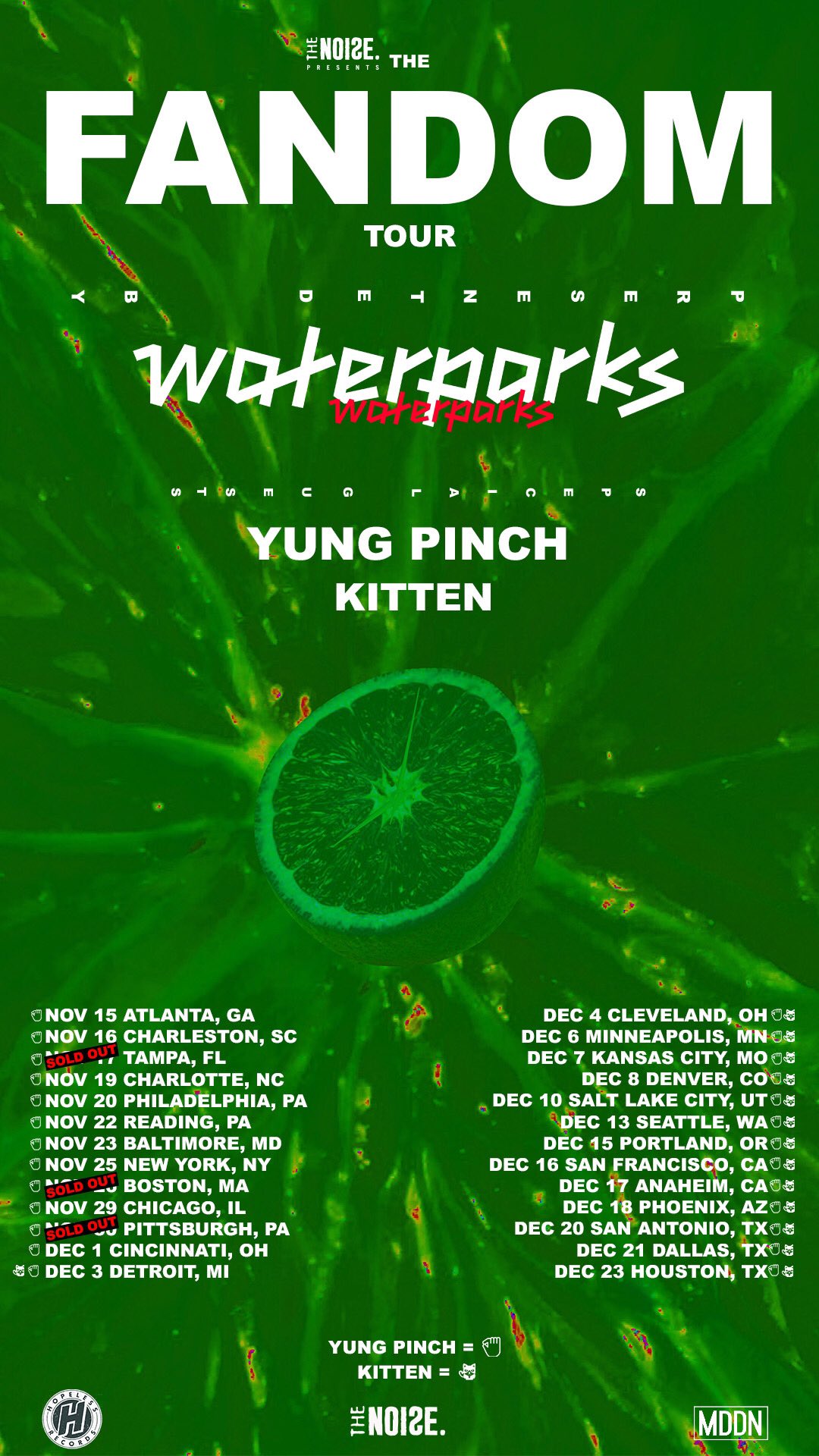 Waterparks Announce Tour Dates & Details SOUND IN THE SIGNALS
