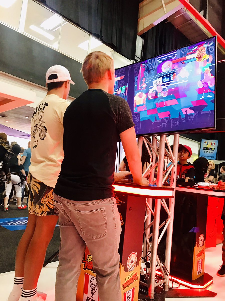 KFCSA's tweet photo. And just like that, Day 3 of #ComicConAfrica comes to an end. But it ainโt over just yet! We still have one more day of fun and games with #CaptainColonel. See you bright and early โ๐พ https://t.co/QYZO707SA5