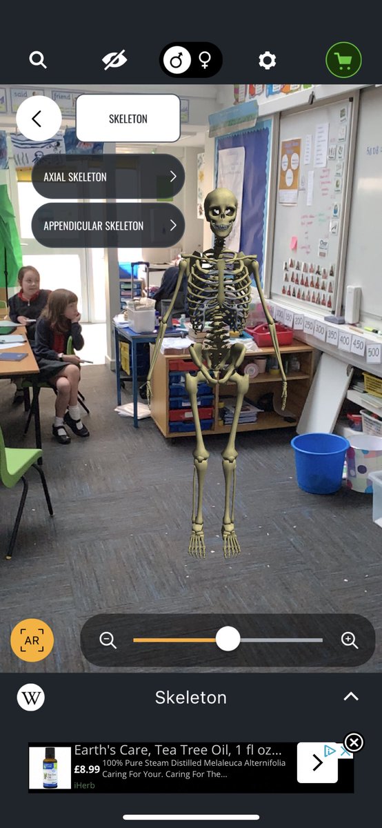 BhaYear3's tweet photo. This young man’s 🤯 when we used #AR app #DiscoverHumanBodyAR  to look at his skeleton. #vocabulary #Bhascience #remarkable https://t.co/fn2jV8I2Lj https://t.co/hH8joPEsDn