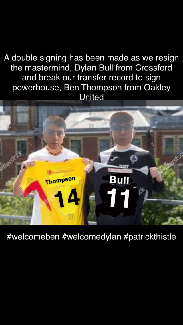 PatrickThistle6's tweet photo. #dylan2023 #welcomeben #patrickthistle https://t.co/7jmeqe1Jml