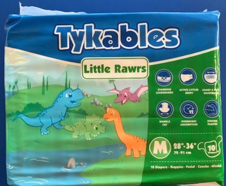 TheDiaperDepot's tweet photo. @Tykables Little Rawrs- 6,000ml capacity &amp; 4 dinosaur styles - Change your look &amp; have more protection! Built w/ a strong soft plastic shell, wider cut, wetness indicators, re-fastenable Active Littles Grips, stretchy waistbands &amp; tall leak guards. MD and LG sizes @TheDiaperDepot https://t.co/EcozP2HsJe