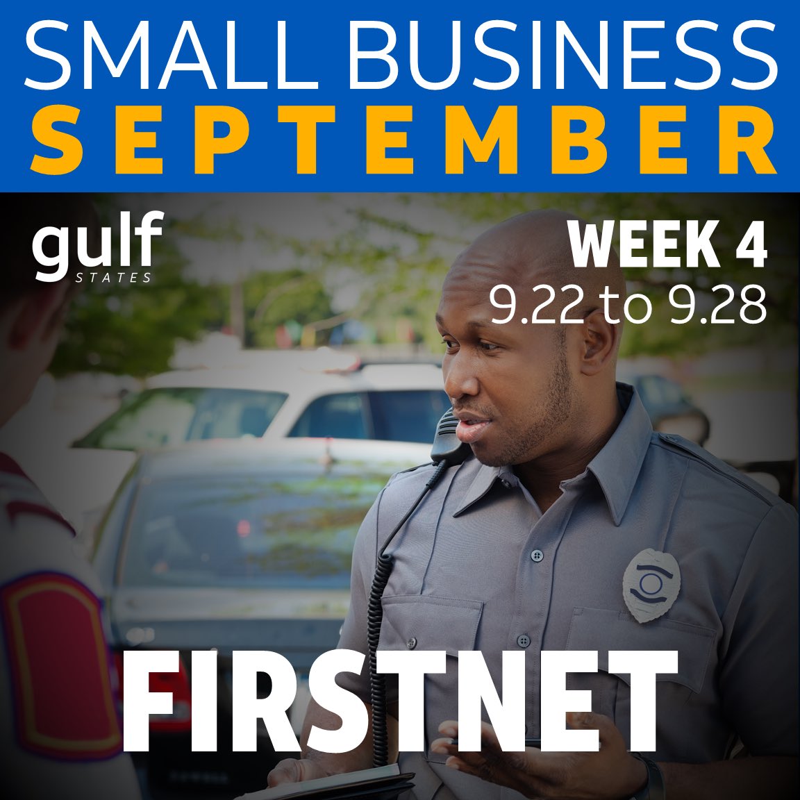 Moving into our last week of #biztember, it’s all about the power of FirstNet and closing strong! #firstnet #firstresponders #GulfGOATs

<a href="/TonyMokry/">Tony Mokry</a> <a href="/cbs4real/">Celeste</a> <a href="/krisbehr/">Kristi Behr</a> <a href="/TeamDaMannGC/">Scott Mann</a> <a href="/SellToTheBase/">Scott Besselievre</a> <a href="/mark_crim/">Mark Crim</a> <a href="/chrisdonan/">Chris Donan</a>