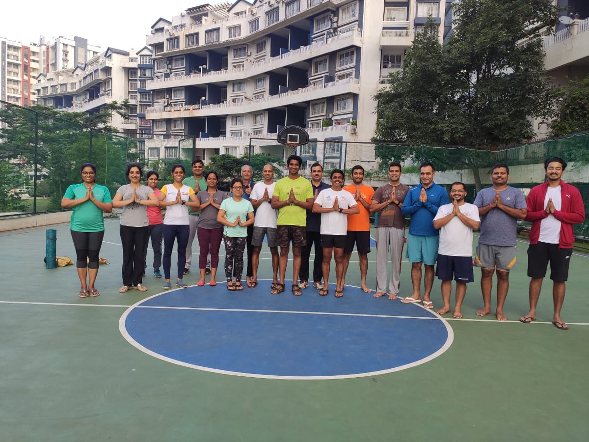 Are there any #MondayBlues ?? 🤔

We don't think so 😉.see #abcrun family came for #yoga session today in such numbers !
Cheers to healthy #spirit. Going to have a great week ahead.
#MondayMorning #MotivationMonday #Pune <a href="/PuneTimesOnline/">Pune Times</a> <a href="/TOIPune/">TOI Pune</a> 

Thanks #Vandana mam