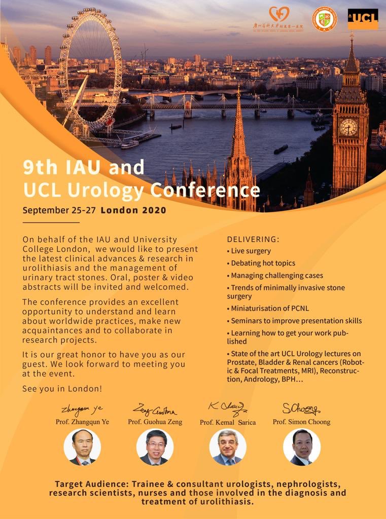 BassanoUrology's tweet photo. Just concluded IAU 2019 in Guangzhou. Excellent event, save the date for IAU 2020 in London! @zeng_guohua @uclh https://t.co/PHYk5FPqlI