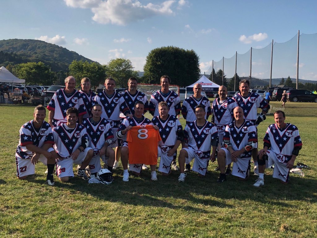 CRYAN03's tweet photo. What a great weekend in Ellicotville, NY. Special thanks to @RhinoLacrosse. Saw a lot of old faces and met some new ones. EVL Knievel went 3-1 on the weekend with a one goal loss in the championship game. #CheckIDs #EVL https://t.co/MN3UddicIQ