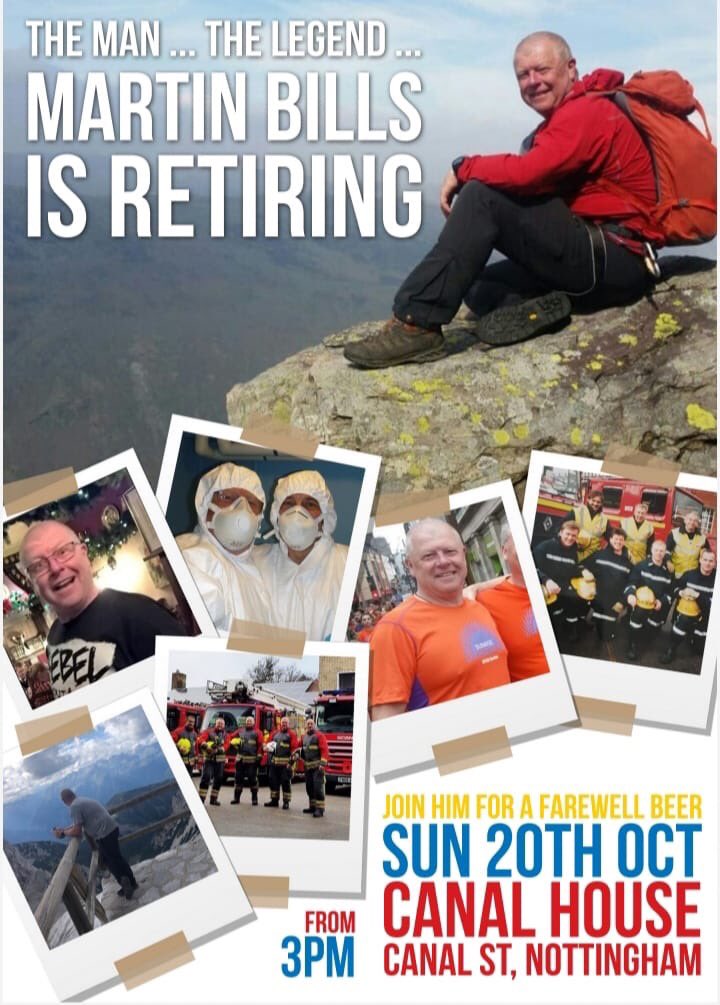 Billsy will be switching his pager off for the last time and would love to share a beer or three with you all 🍺