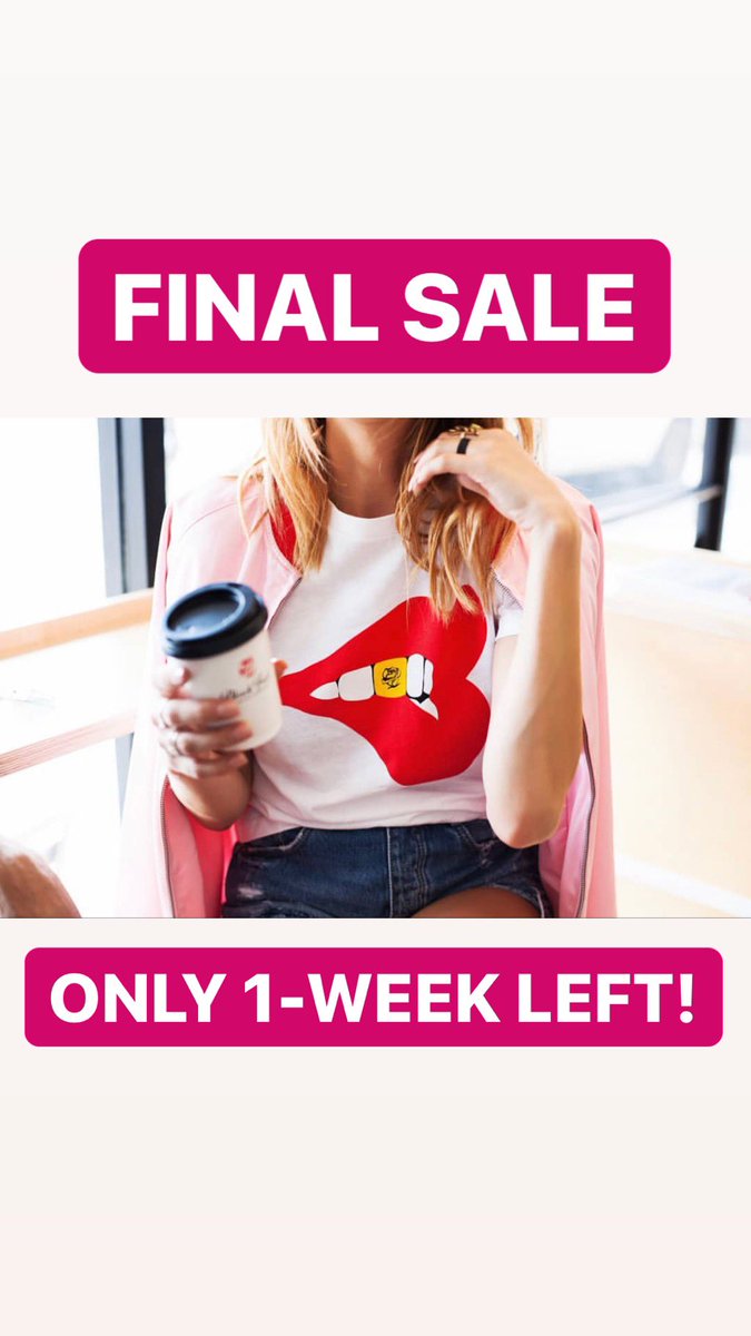 50% off all merchandise while supplies last, sale ends at the end of the month!