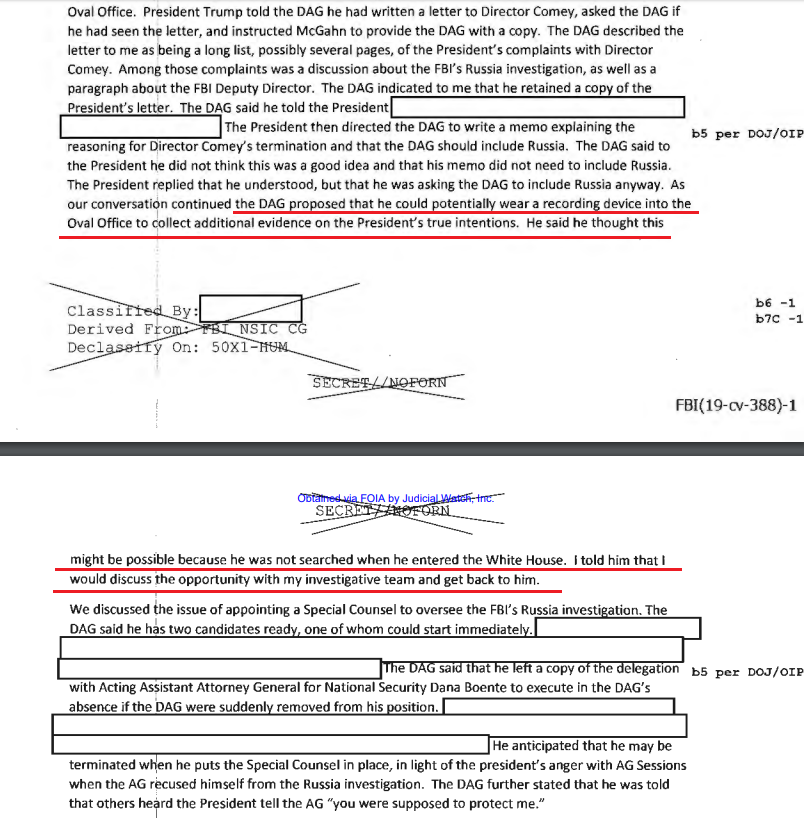 Confirmation from the new McCabe memo. Tashina was at the meeting where Rosenstein allegedly offered to wear a wire.