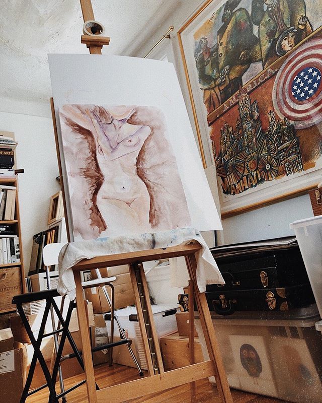 eve_devore's tweet photo. morning light in the studio &amp; watercolor studies ✨
.
.
.
.
.
#evedevore_nudes #artstudiolife #watercolorartists #watercolorpainting #watercolorartwork #danielsmithwatercolor #watercolorstudy #paintingeveryday #artistslife https://t.co/Kk315SfDNk https://t.co/wJ3EpJTBoF