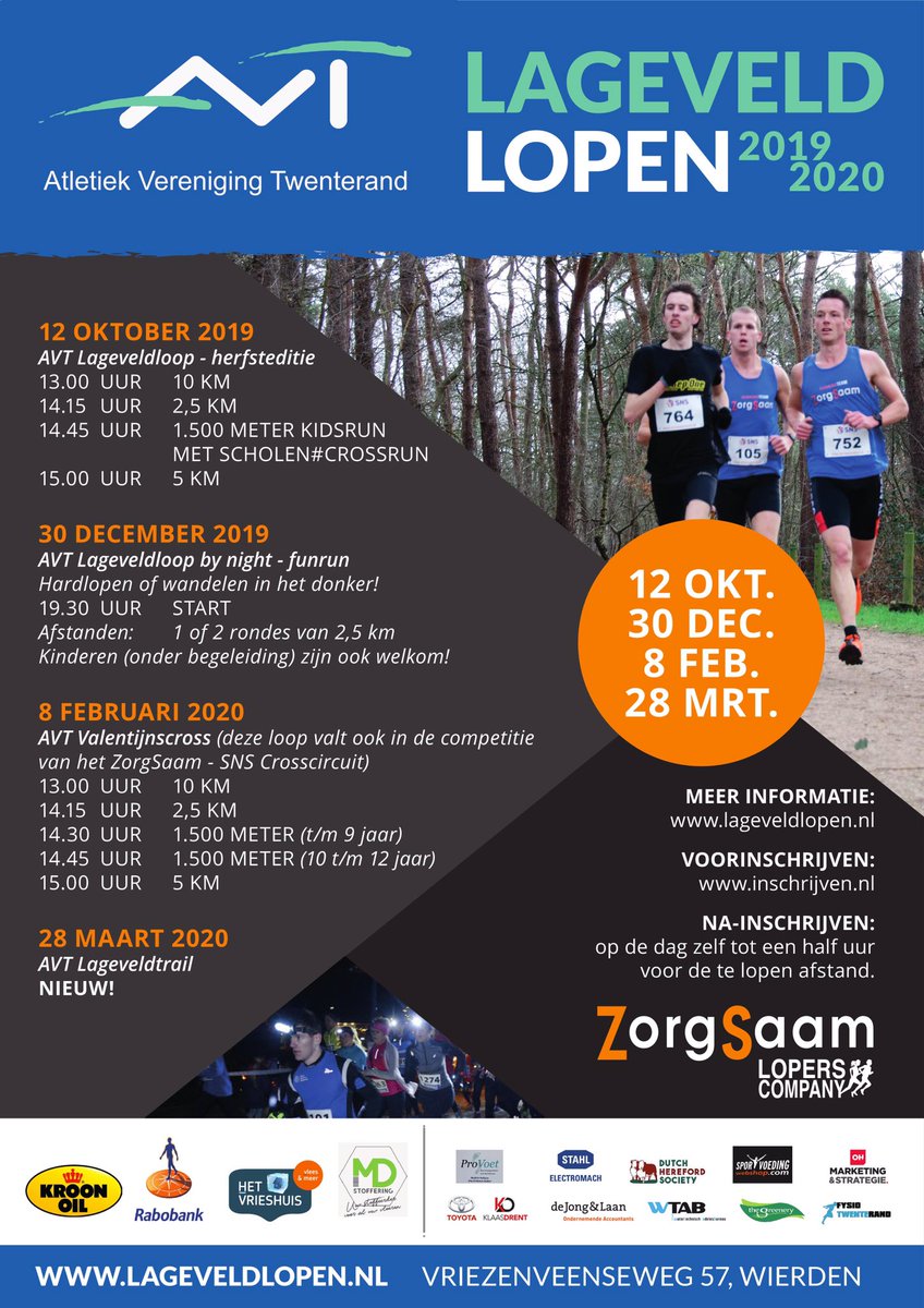 Op 12 oktober a.s. is de start van een serie #hardloopevenementen op Het Lageveld. Doe ook mee! lageveldlopen.nl #hardlopen #bewegenisgezond