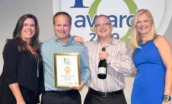 PetBusinessNews's tweet image. Congratulations to Henry Wag at the PetQuip Awards for winning gold in Accessories/Technical for the Noodle Glove Tower, Henry &amp;amp; Co for winning silver for organic ear cleaners for dogs, and Tropiclean, which was highly commended for dental health! #PetQuipAwards #PATS19