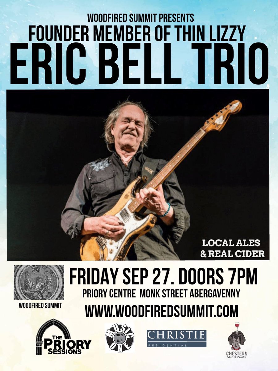 THIS FRIDAY!

Thin Lizzy founding guitarist - Eric Bell - plays Abergavenny.

Tickets are available at woodfiredsummit.com.
