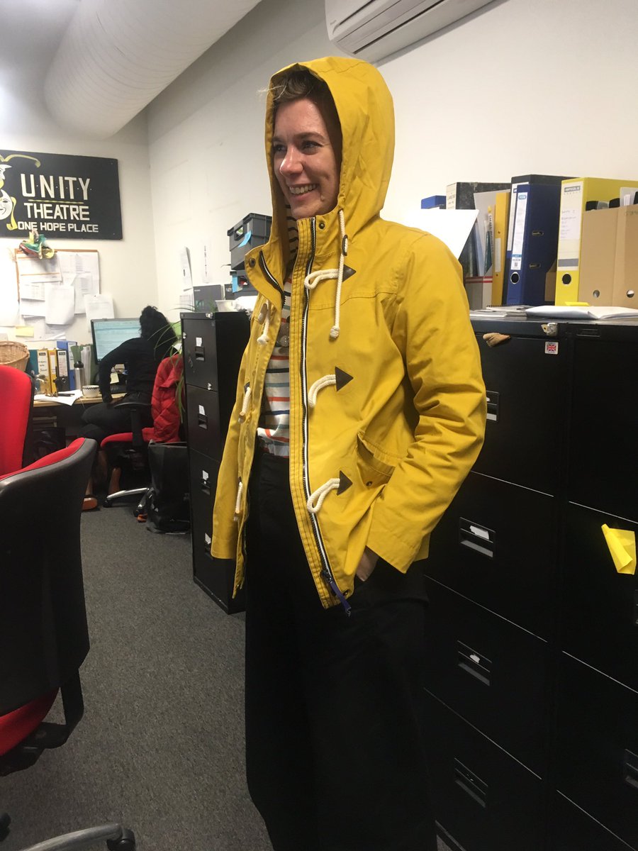 unitytheatre's tweet photo. Outstanding dedication to the #CreativeMembership brand today in the Unity office from @sophjonesdavies @GordonPMillar &amp; @rachaelmpalmer 👍  #trending #yellowandblack #fashionistas https://t.co/V4aczMc6fl