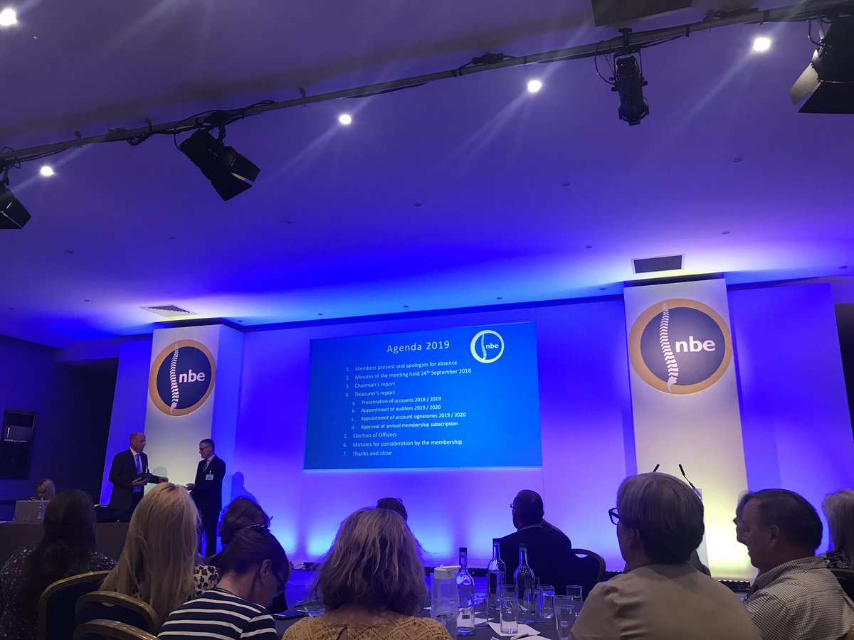 NBE AGM....  a true vision of moving with the times...