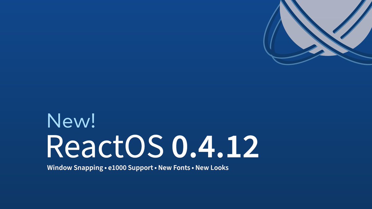 Linux247's tweet image. ReactOS 0.4.12 Released with Window Snapping, New Fonts anad Themes, More Kernel Improvements bit.ly/2mBEUwZ @reactos #OpenSource