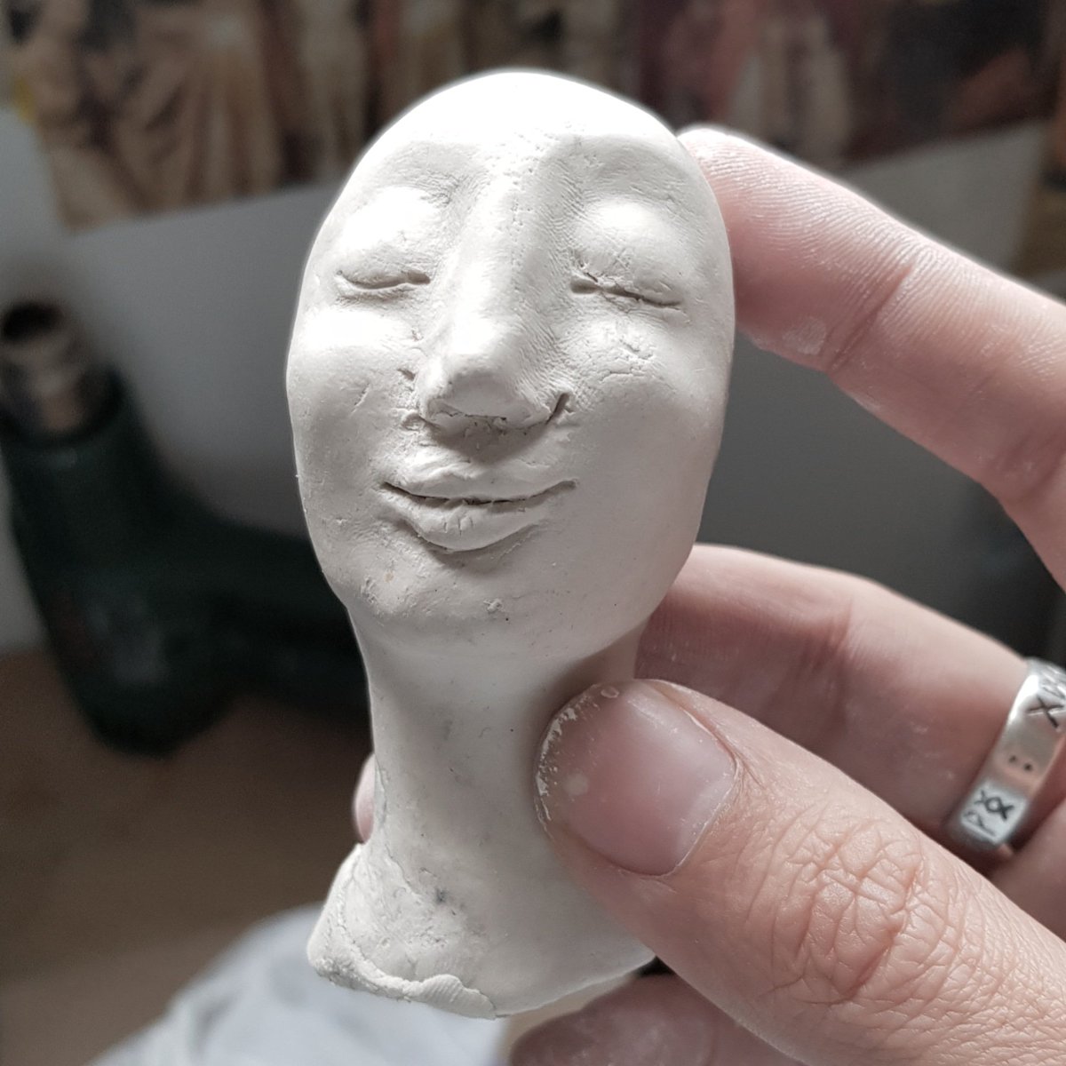 Felt good to be touching clay again. 
#cheaperthantherapy #loveclay