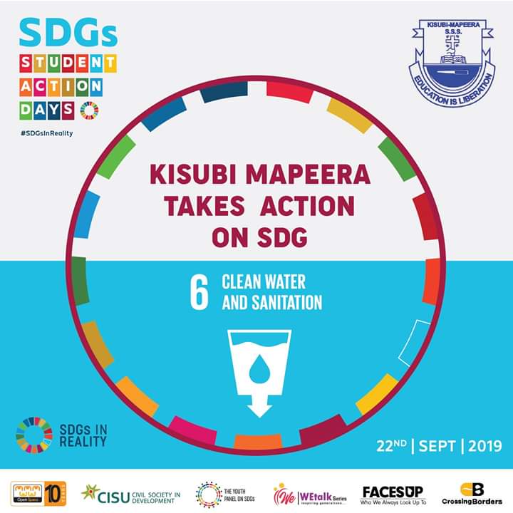 Sambannz's tweet photo. Yesterday at kisubi mapeera SSS, @OpenSpaceUganda kick started its Sustainable Development Goals(SDG)action days, mainly focusing on #SDG6 which is clean water and sanitation. #Act4SDG 
#SDGActionZone 
#SDGWeekOfAction https://t.co/goSiRB4Jq7