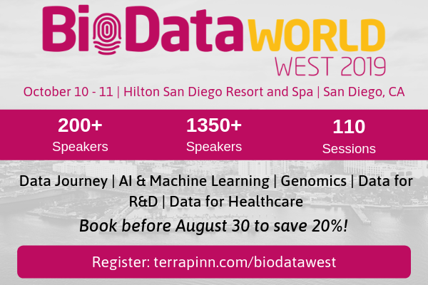 AllSeq's tweet photo. Join us at #BioDataWest this October! Feat. sessions on AI, Machine Learning, Genomics, Data Journey &amp; more. Use promo code BLUESEQ to save 30%!  https://t.co/Pe4ezUyeVz https://t.co/goO6QAKvgd