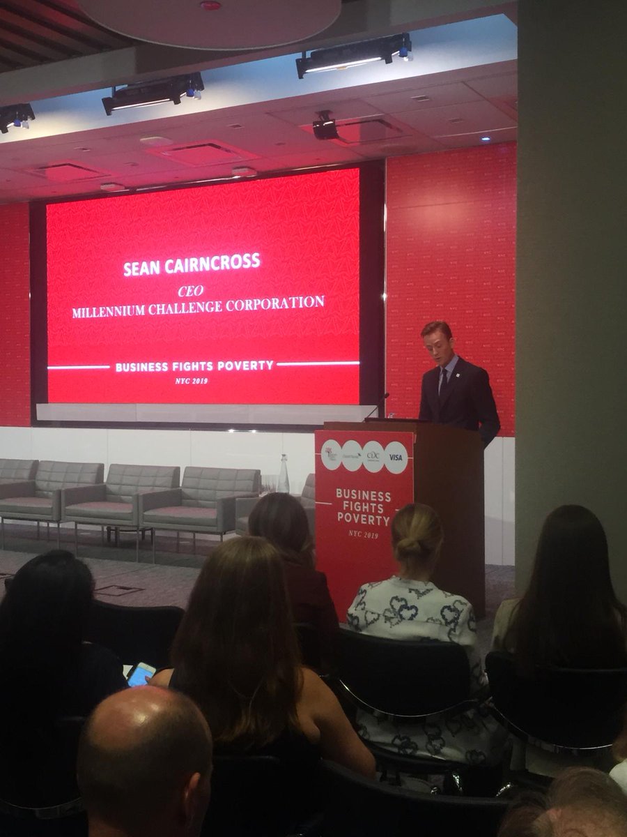 FightPoverty's tweet photo. Leadership Perspectives from @MCCgov CEO Sean Carincross on Collaborating for the Sustainable Development Goals at #BFPNYC #UNGA2019 #SDGs https://t.co/5jBpPRbmn1