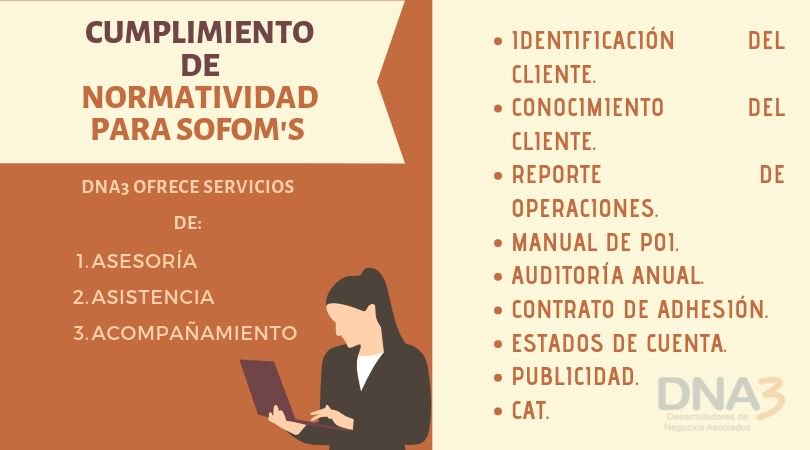 DNA3SC's tweet image. 👉🏼 En DNA3 queremos que tus preocupaciones sean menos; nos hacemos cargo del cumplimiento de obligaciones ante CONDUSEF y CNBV.
📌¡Para mayores informes comunicate con nosotros vía Inbox!
📧 mmata@dna3.com.mx
o visita la página: 📲 dna3.com.mx
#DNA3 #SOFOMS