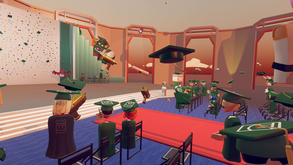 RRCreativeClub's tweet photo. Congratulations to the MakerPen BootCamp of 2019 for completing a 6 week course! Now go make some epic experiences! The next camp will be in December. #recroom #recroomvr #makerpenclass #creative #art #graduation #creative #gamers #gamevr #vr #ios #screans https://t.co/Pdn4pgHVgH