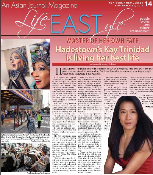 kaytrinidad1's tweet photo. #representationmatters Thanks so much for this write up @AsianJournalCom! Link in bio!#hadestown #filipina #sisterfates #asianjournal #filipinoamerican https://t.co/ImDkaj6Z8r https://t.co/zSyEli75eO