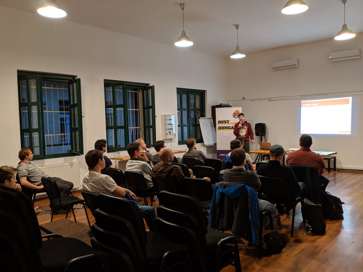RustHungary's tweet image. 🇭🇺 #RustHU harmadik évad ahoy! Pardavi Marcell bemutatja a Specs-t, és a ECS paradigma használatát Rust-ban! 🦀

🇬🇧 Introduction to Entity-Component Systems in @rustlang using the Specs library! Pardavi Marcell kicks off the Rust Hungary Meetup Season 3!

crates.io/crates/specs