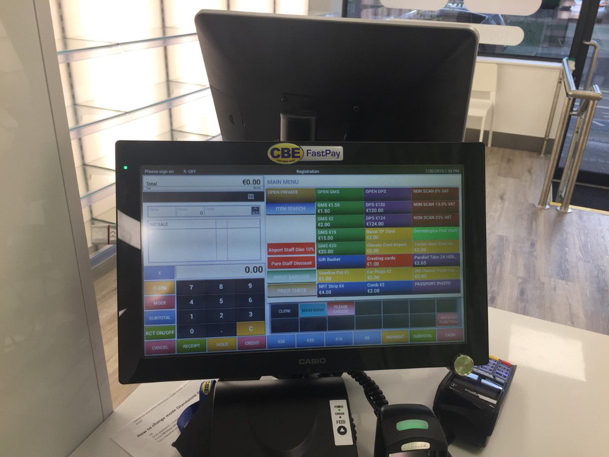CBE_EPoS's tweet photo. Best wishes to all in #PurePharmacy Clondalkin, recently choosing to install our #VR7000 #Fastpay #EPoS solution with rear screen advertising.
#LeadersInInnovations #Pharmacy #EPOS https://t.co/81htn0s65H
