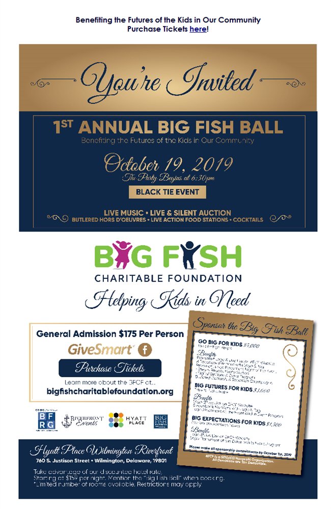 You're Invited! 1st Annual Big Fish Ball on October 19th bit.ly/2l6ed2S