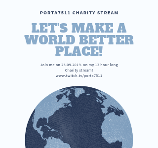 W84Mate's tweet photo. Hello guys. On wednesday 25/09/2019 is my friend @gaming_porta doing a charity 12h stream. Make sure not to miss it on https://t.co/b7gPkhpSPO #stream #charity #12hours #makeworldbetterplace https://t.co/6lUCTHDyMa