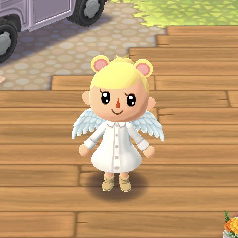 acpcsteph's tweet photo. Really disappointed to see that you can’t chose what color you want the animal apparel to be. I really wanted them to stay white while my characters hair stays blonde :( https://t.co/85uK455YjA