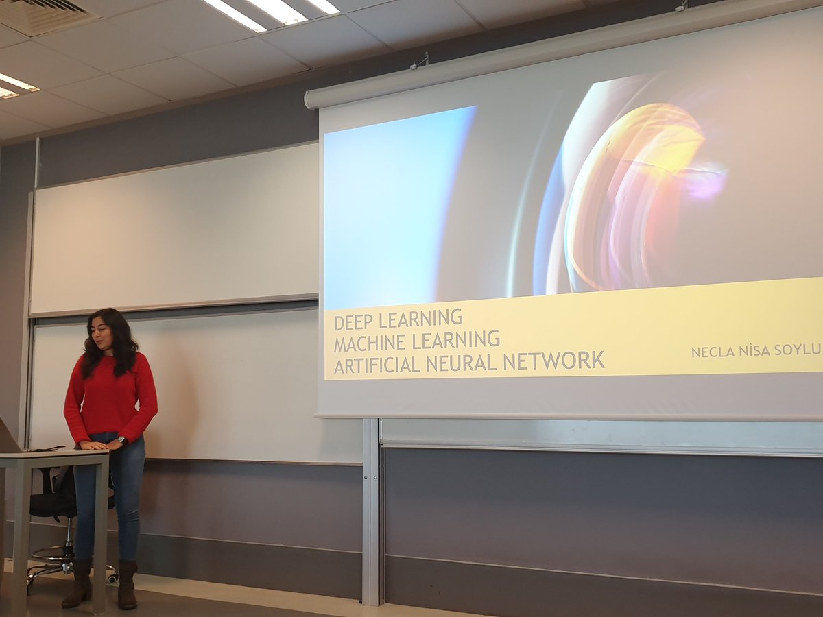 ozubiomech's tweet photo. Today our trainee finished her traineeship in the #BioMechLab at #Ozyegin University and presented her work. She learned the basics of #MachineLearning and #NeuralNetworks. Also, she contributed in an ongoing project which will be published soon. Thanks Nisa 😊 #OzU https://t.co/joPnLxwWHS
