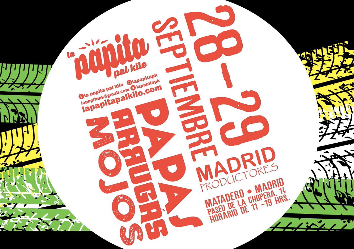 lapapitapk's tweet photo. En esta nueva temporada  @M_Productores sigue reuniendo a la gente del barrio , los amigos y a todos aquellos que quieran un plato de #papasarrugas con #mojopicon #mojoverde #mojoslmendra #mojoqueso Acompáñanos este fin de semana 28-29 / Septiembre en el #mataderomadrid https://t.co/GJlXJNNhWQ
