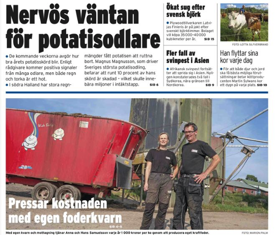 TidningenATL's tweet image. Mjölkbönder pressar kostnaderna med egen foderkvarn, nervös väntan för potatisodlare, och så har vi gått till botten med den genomskinliga balplasten. Allt detta och mycket till i dagens tidning. Spola den inte! #Oatly #grovfoder #potatis

atl.nu/etidningen-i/