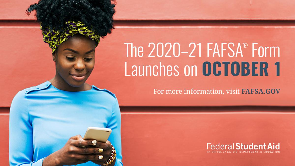 FAFSA's tweet image. You must complete the FAFSA form to see if you’re eligible for 

✔️Grants 
✔️Work-Study Jobs 
✔️Student Loans. 
 
Learn more 👉 fafsa.gov