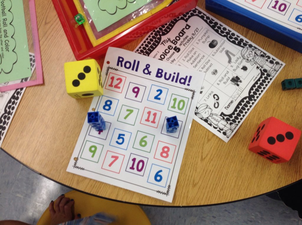 colellaal's tweet photo. Introducing our math choice board and some of our choices from this week. https://t.co/Mlcuslq45y