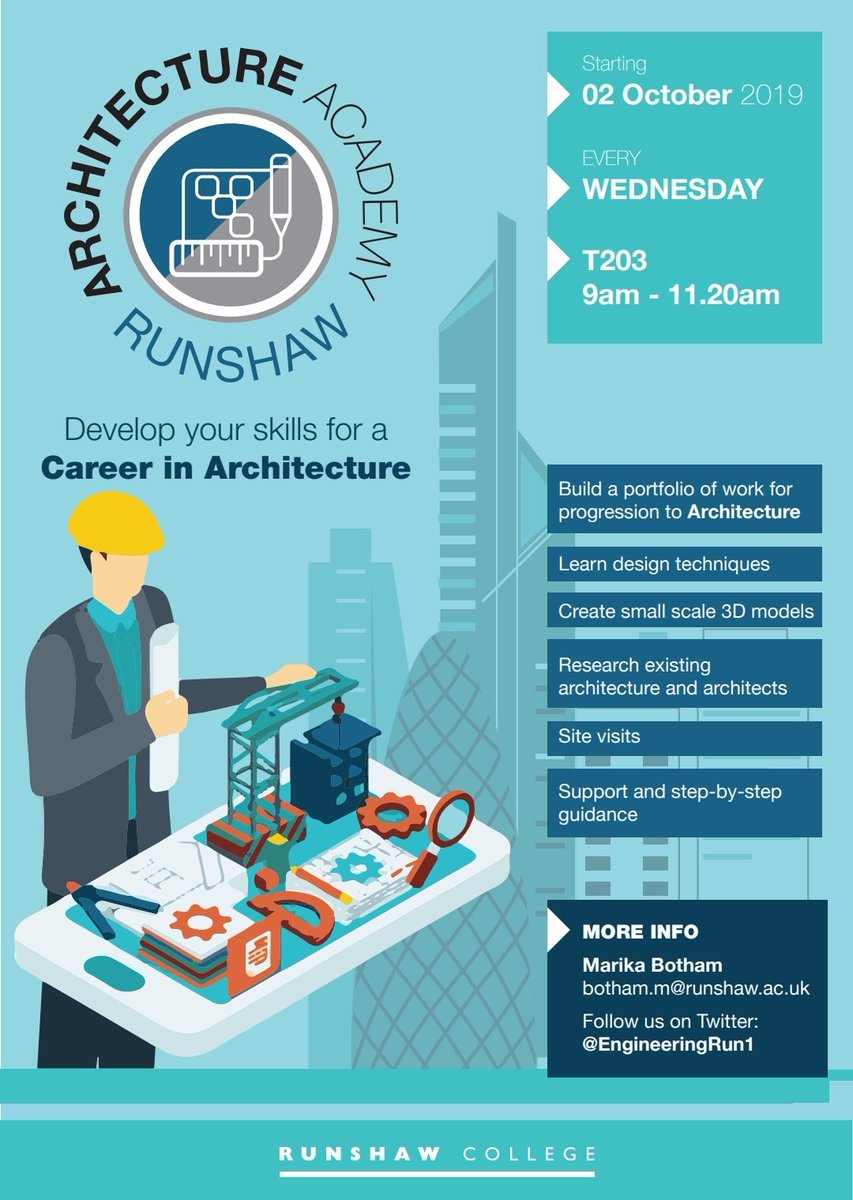 EngineeringRun1's tweet image. @RunshawCollege Our Two Exciting Engineering Academies. Starting Wednesday 2nd October 2019. #ArchitectureAcademy &amp;amp; #ManufacturingAcademy #Engineering #RunshawCollege