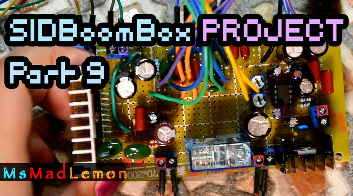 MsMadLemon's tweet photo. New video, continuation of the SIDBoomBox project. Completing the Audio board now with a Headphone amplifier circuit.
Watch here and enjoy: https://t.co/13yxlKj5jP
#MsMadLemon #WomenInTech #Boombox #SIDbox #Retro https://t.co/N6ozHNjwIE