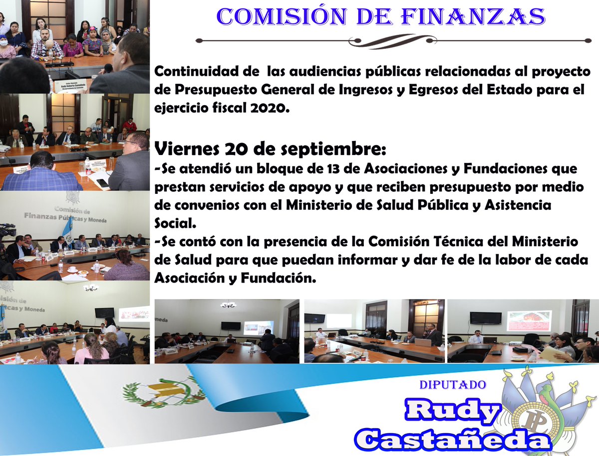 #VicePresidenteComisiónDeFinanzas Continuidad  de audiencias por el Proyecto de Presupuesto 2020
<a href="/BancadaUcn/">Bancada UCN</a>