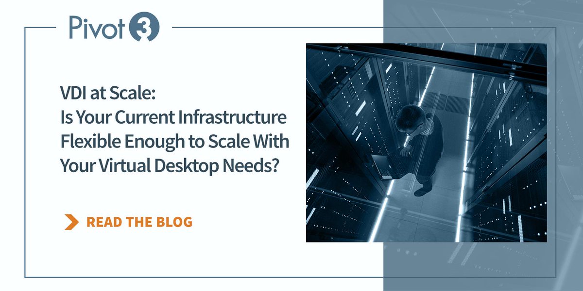 Pivot3Inc's tweet photo. Many companies are turning to #VDI as a solution for providing their global workforce with easy access to work environments. Is your infrastructure ready? https://t.co/RZdfFa4qSK https://t.co/g37lgFif1E