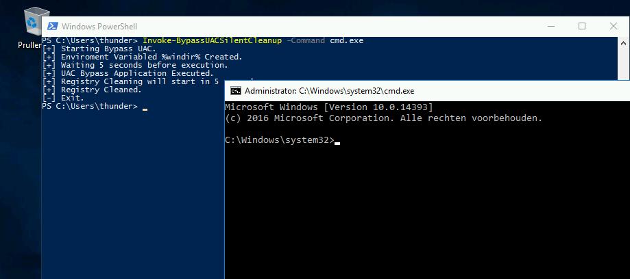 Just added a PowerShell version of @tiraniddo's UAC Bypass SilentCleanup to @DonkeysTeam redteam repo: github.com/d0nkeys/redtea… Based on: - github.com/juliourena/pla… - tyranidslair.blogspot.com/2017/05/exploi…