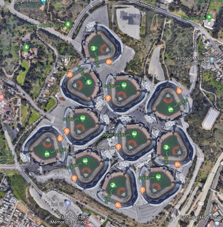 Dodgers Parking Lot Map Geoff Boeing On Twitter: "You Can Fit 10 Dodger Stadiums In Dodger Stadium's Parking Lot." / Twitter Dodgers Parking Lot Map Geoff Boeing On Twitter: "You Can Fit 10 Dodger Stadiums In Dodger Stadium's Parking Lot." / Twitter