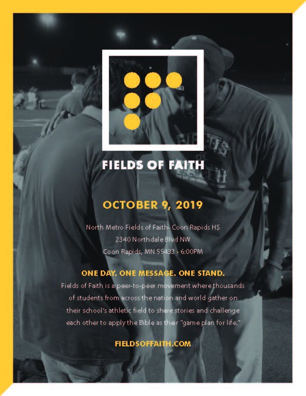 AnokaHSFCA's tweet photo. Join our Band App to see all the great events and happenings for Anoka FCA Including fields of faith coming up in 2 weeks! @AnokaActivities @AnokaBaseball @AnokaFootball @AHSBoysLacrosse @anokaballers @anokahockey 

https://t.co/SOYKtrsThz https://t.co/NKR71E3RrZ