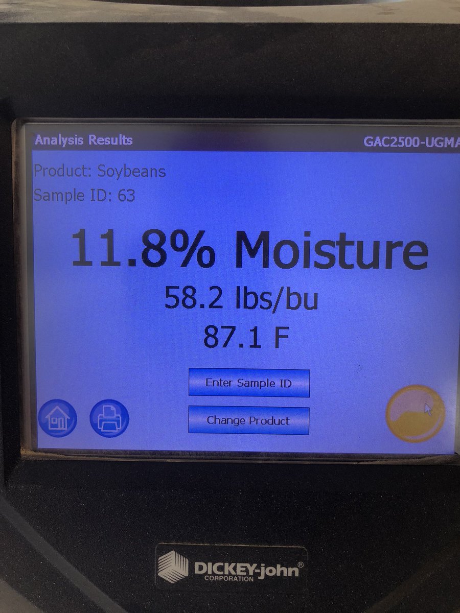 ShidelerGrain's tweet photo. 1st load of new crop soybeans
#Harvest19 https://t.co/nSiHmNt9Wx