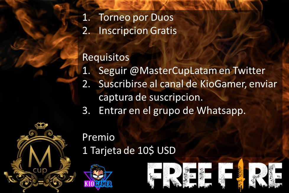 Comenzamos a crear torneos y junto a @KioYTOficial apoyando la comunidad Latina.
#FreeFire <a href="/freefirelatino/">Garena Free Fire LATAM</a> @FreeFireMundo <a href="/FreeFireMobile/">FreeFire Mobile</a> <a href="/GarenaFreeFire/">Garena Free Fire Latinoamérica</a> <a href="/GarenaFreeFiree/">Garena Free Fire</a> <a href="/FreeFireLA/">Free Fire Community 🐰✨</a>