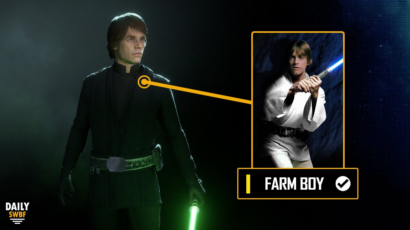 Daily Star Wars Games Luke Skywalker Receives The Farmboy Appearance In October Available To Players During 11 18th Who Eliminate 150 Ai Enemies In The New Co Op Mode Starwarsbattlefrontii T Co 8dwfuts1ne