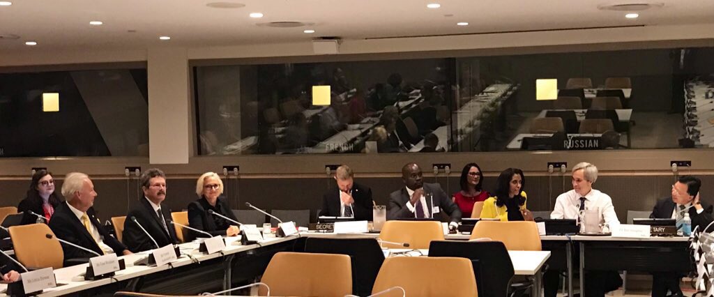.<a href="/AnnAertsNF/">Ann Aerts, MD</a> at the Health Budgets Healthy People event alongside #UNGA: To achieve #HealthForAll, multisector #partnerships need to go beyond #finance and #health but also include #ICT. #DigitalHealth will not only improve access but also quality of care, efficiency, etc
#HLMUHC