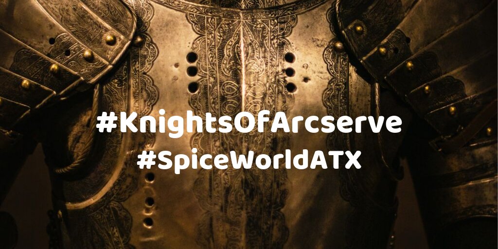 Arcserve's tweet photo. Are you at #SpiceWorldATX? Post a picture with us at booth 58 with the #KnightsOfArcserve hashtag for your chance to win a Nintendo Switch Lite! Winners will be drawn at random & notified the week of September 30 https://t.co/DjzaTx2yL9