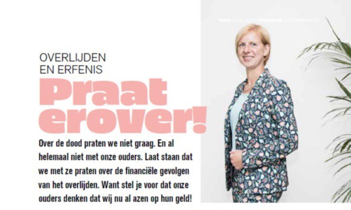 Onze collega Renate staat in de nieuwste LEVEN! magazine Utrecht. Lees het hele stuk in het blad!

#HLG #ikbenhlg #accountancy #fiscaal #auditing #corporatefinance #privateclient #newpost #newblogpost #Leusden #magazine #praten #samen